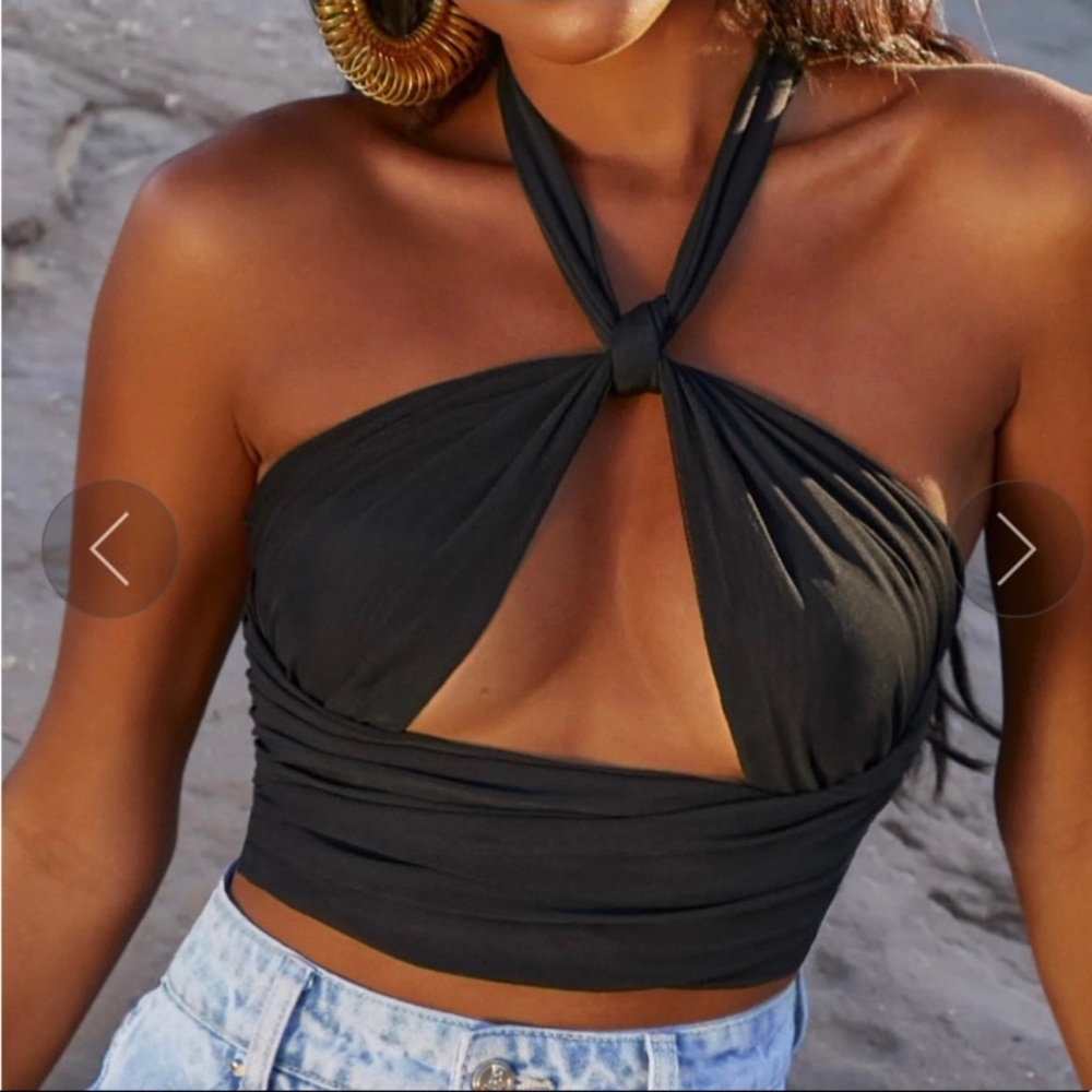 Oh Polly Going Out Top in Black size US 2